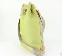 Louis Vuitton LV Cup Lime Green Damier Geant Volunteer Noe Drawstring Bucket