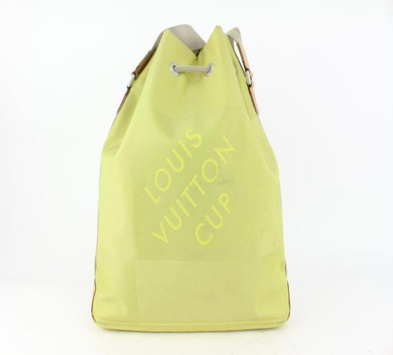 LOUIS VUITTON CUP Damier Geant Pochette in Lime Green SP0072