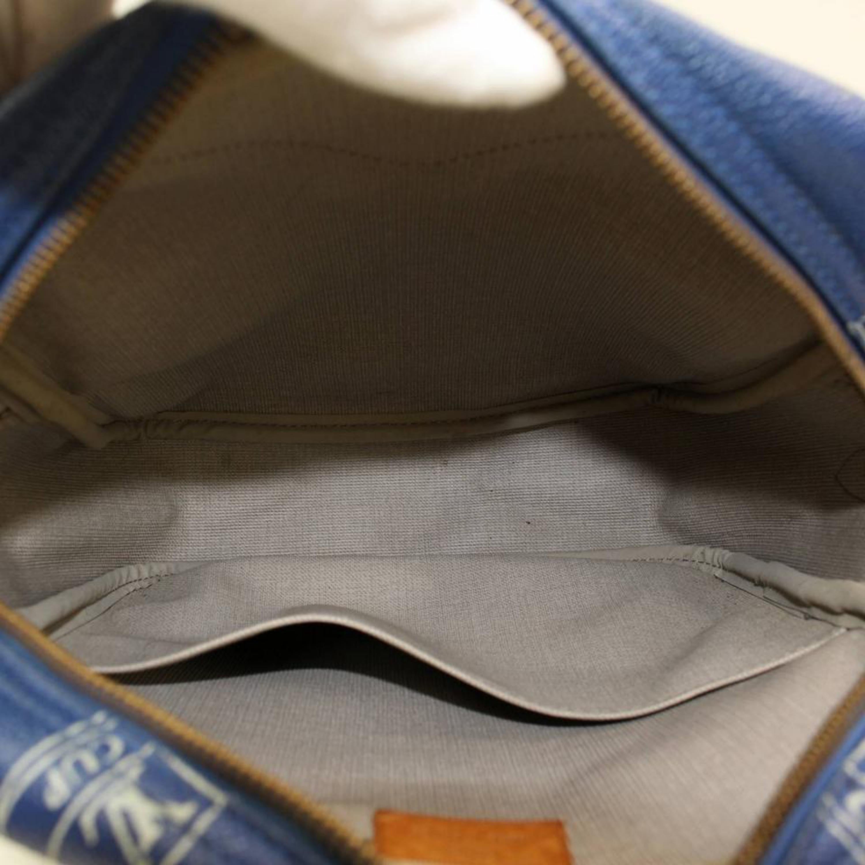 Women's Louis Vuitton Lv Cup Sac San Diego 867246 Blue Coated Canvas Shoulder Bag For Sale