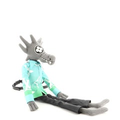 Louis Vuitton LV Friend Croco Bag Leather and Cotton