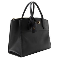 LOUIS VUITTON LV Handbag City Steamer PM Black Calfskin 4453002