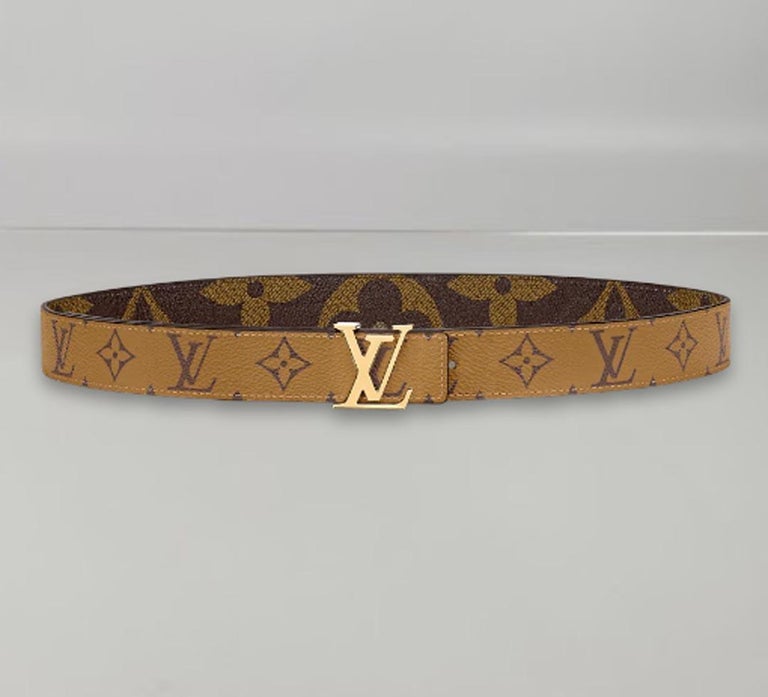 Louis Vuitton - LV Iconic 30mm Reversible Belt - Monogram Canvas - Brown - Size: 90 cm - Luxury