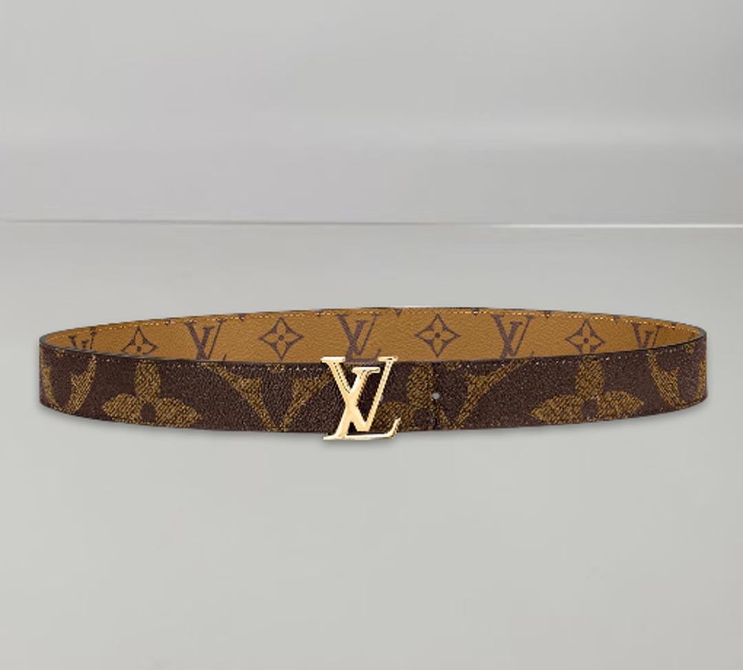Women's Louis Vuitton LV Iconic 30MM Reversible Belt Size 90cm