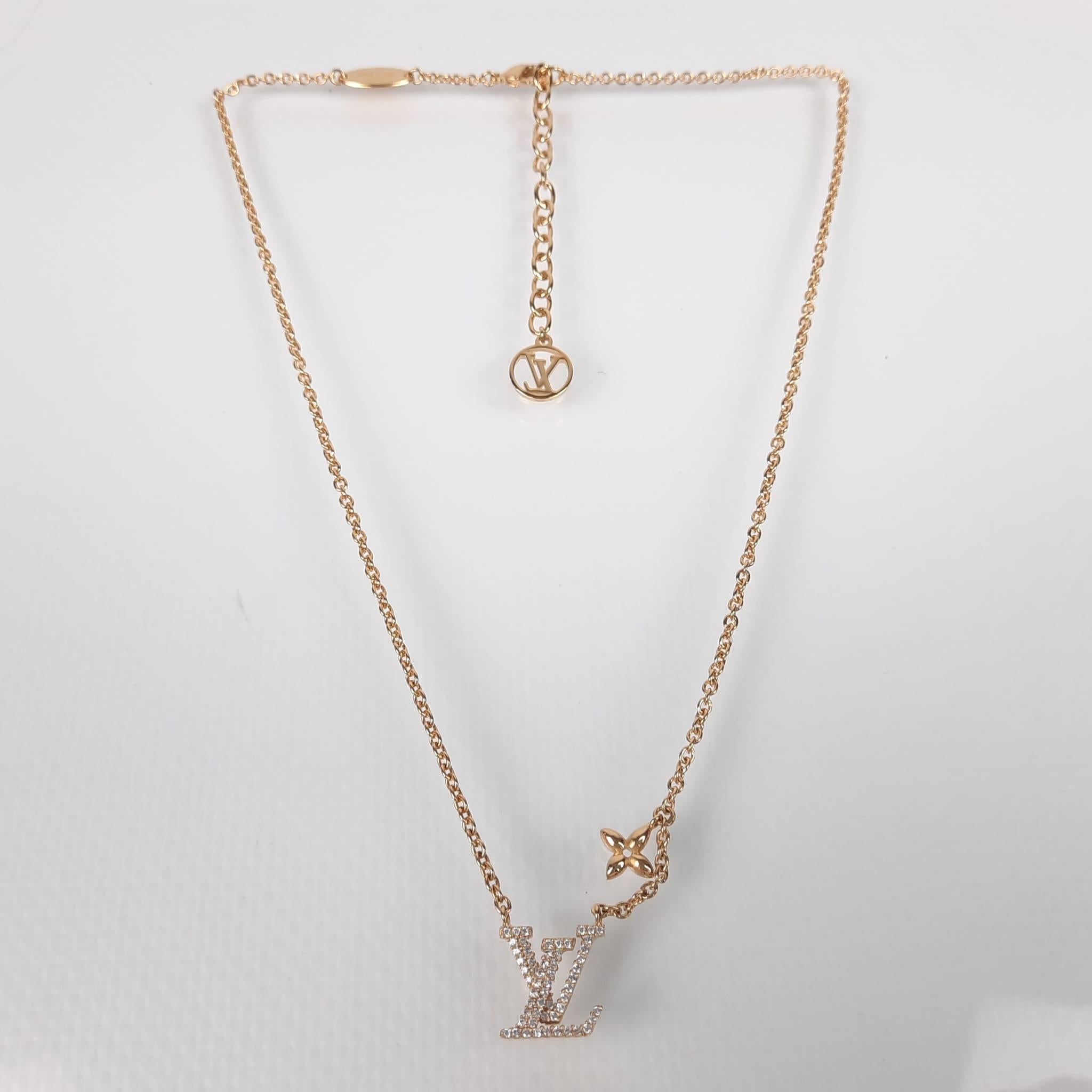 lv iconic necklace silver