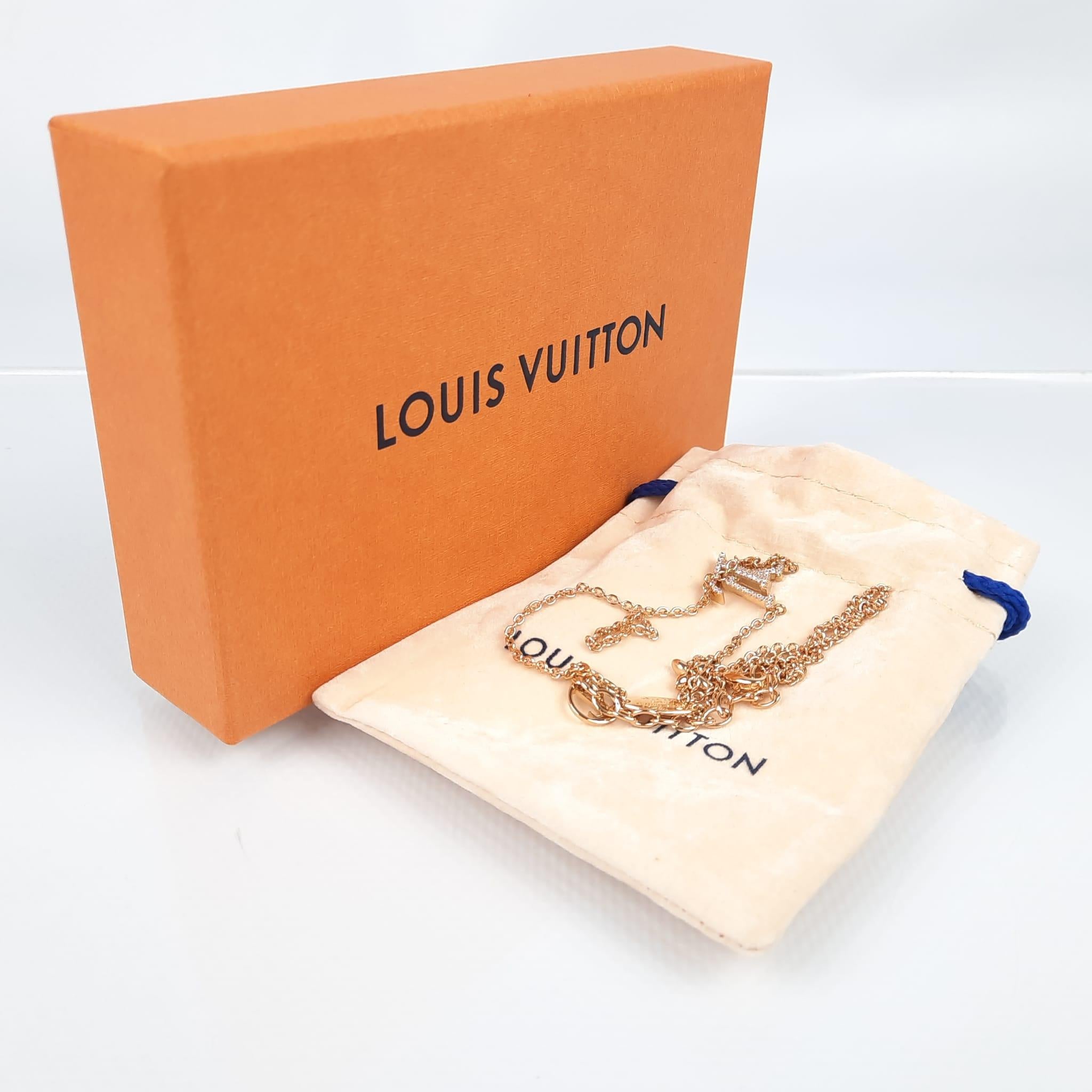 lv iconic enamel necklace