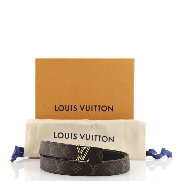 Louis Vuitton, Accessories, Louis Vuitton Monogram Leather Reversible  Belt With Dust Bag And Box