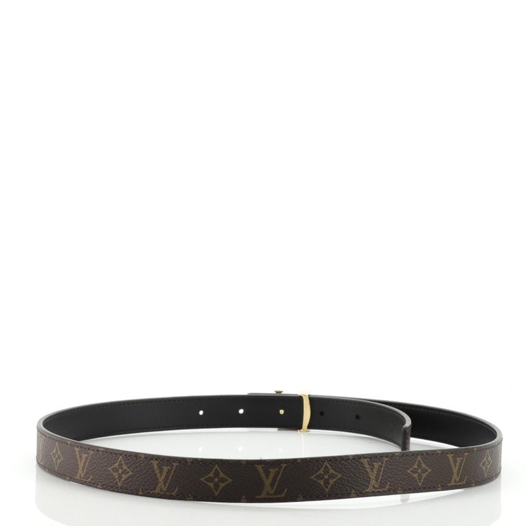 Louis Vuitton LV Iconic Reversible Belt Monogram Canvas and Leather Thin at  1stDibs
