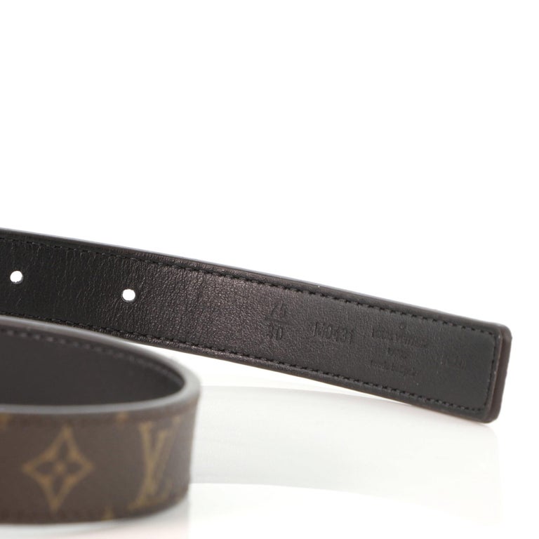 Louis Vuitton LV Iconic Reversible Belt Monogram Canvas and Leather Thin at  1stDibs