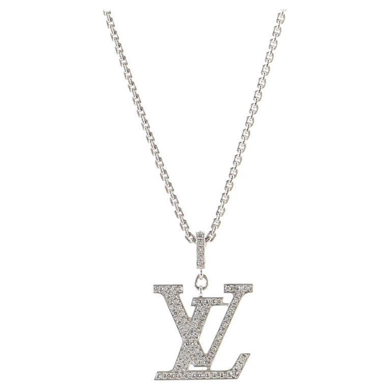 Idylle Blossom LV Pendant, Yellow gold and diamond - Jewelry - Categories