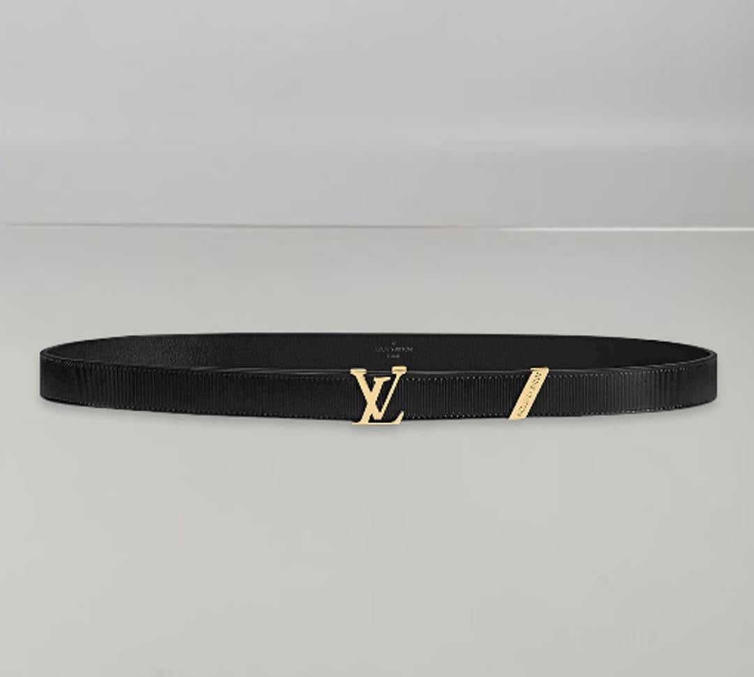 Women's Louis Vuitton LV Initiales 2cm Belt Size 85cm