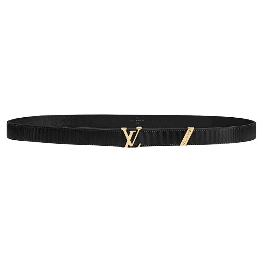 LV Shape Reversible Belt Limited Edition Monogram Prism PVC and Leather  Wide 90