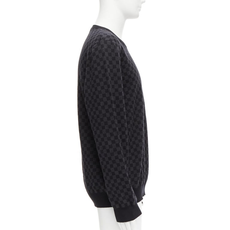 Louis Vuitton Damier Checkboard Knit Jogging Pants size XS Black