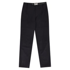 Louis Vuitton 'LV' Logo Buckle Belt Utility Trousers