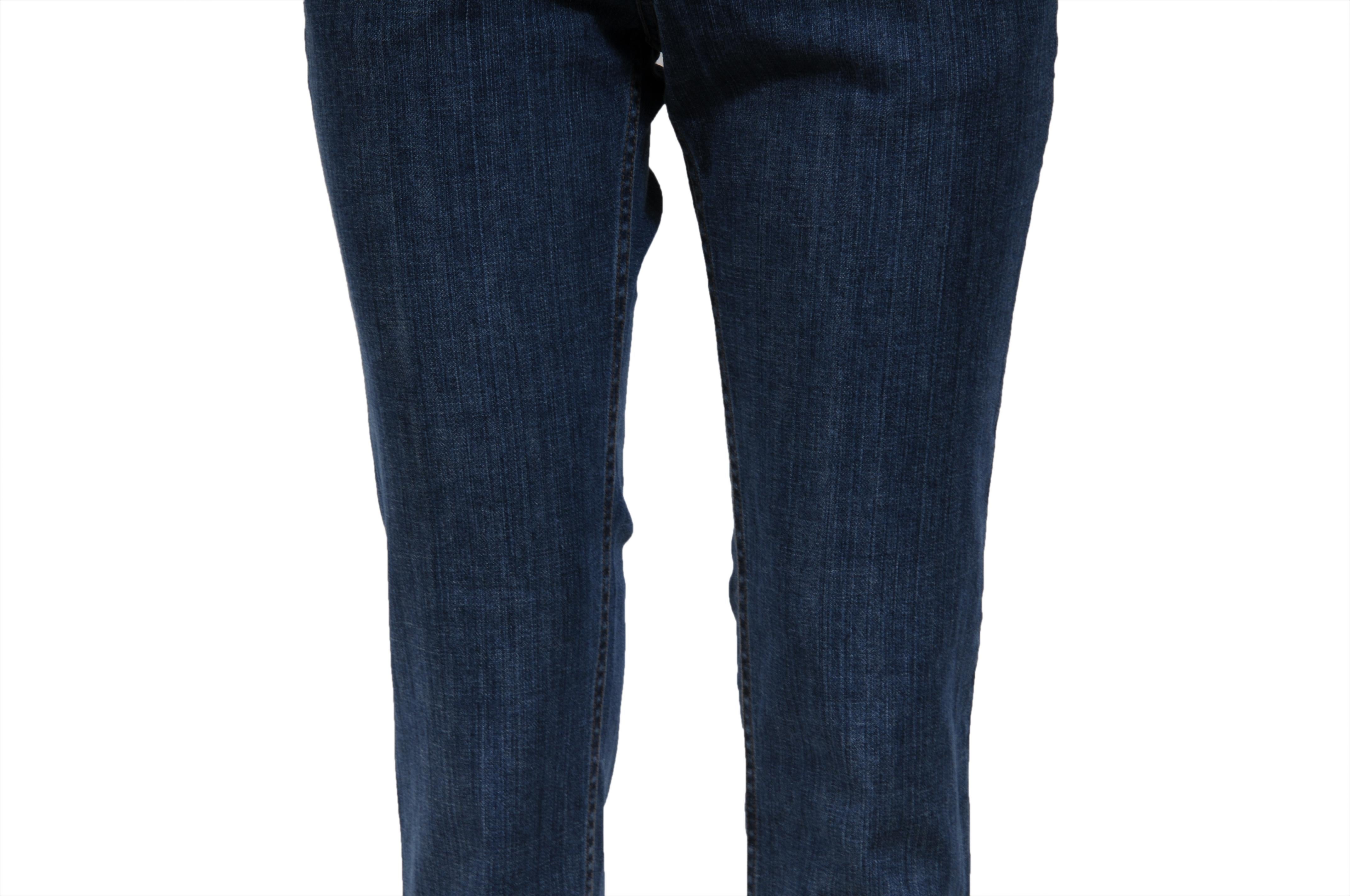Vaqueros Louis Vuitton Lv Logo Monogram Raw Hem talla US 8 IT 40 Azul Wash Denim Negro en venta