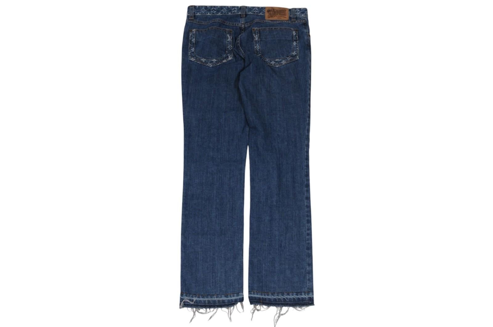 Vaqueros Louis Vuitton Lv Logo Monogram Raw Hem talla US 8 IT 40 Azul Wash Denim en venta 2