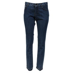 Louis Vuitton Monogram Logo Jeans taille US 8 IT 40 Blue Wash Denim