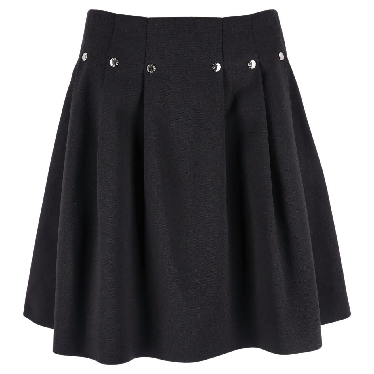 Louis Vuitton 'LV' Logo Rivet Mini Skirt For Sale