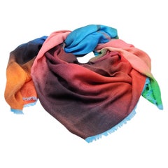 Louis Vuitton LV Logo Silk/Wool/Cashmere Oversized Scarf Multicolor MP1746