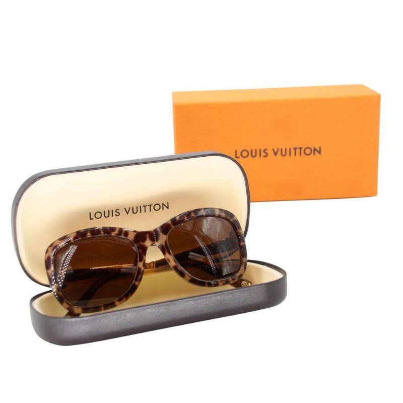 Marron Lunettes de soleil Louis Vuitton LV Mascot Aviator en écaille de tortue LV-0912N-0005 en vente