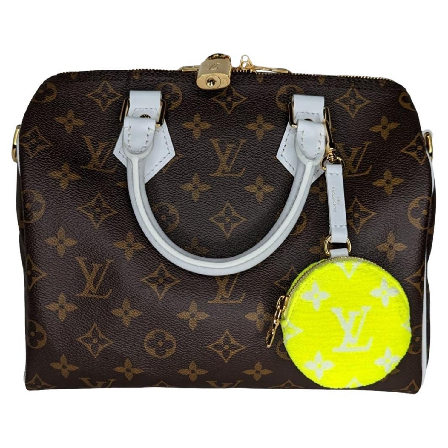 Louis Vuitton, Bags, Louis Vuitton Damier Ebene Speedy 3 Custom Painted  With Key Cles Pouch