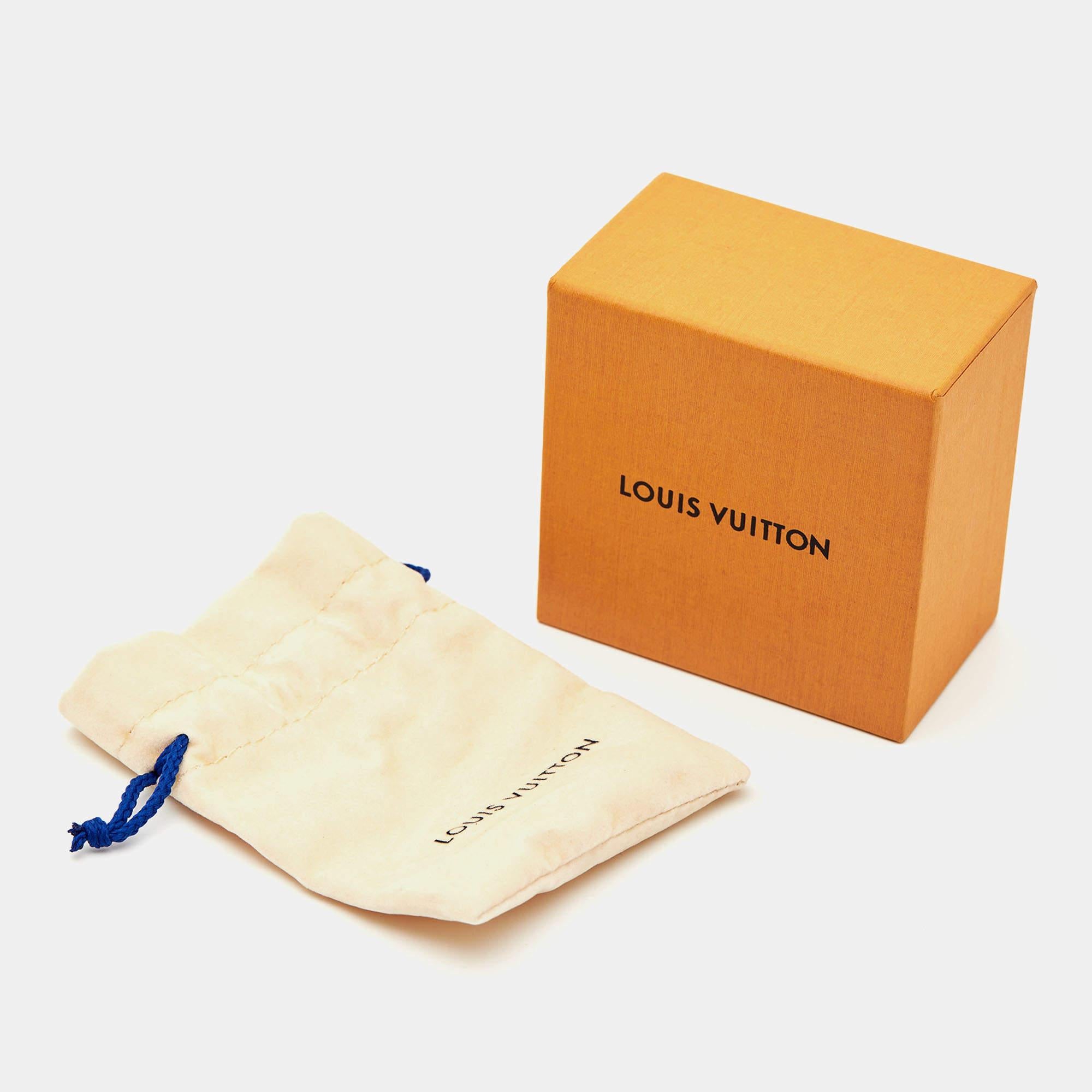 Louis Vuitton LV & Me Crystals Letter H Gold Tone Neckalce For Sale 2