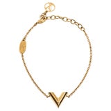 Louis Vuitton BRACELET ALPHABET LV&ME Golden Gold-plated ref