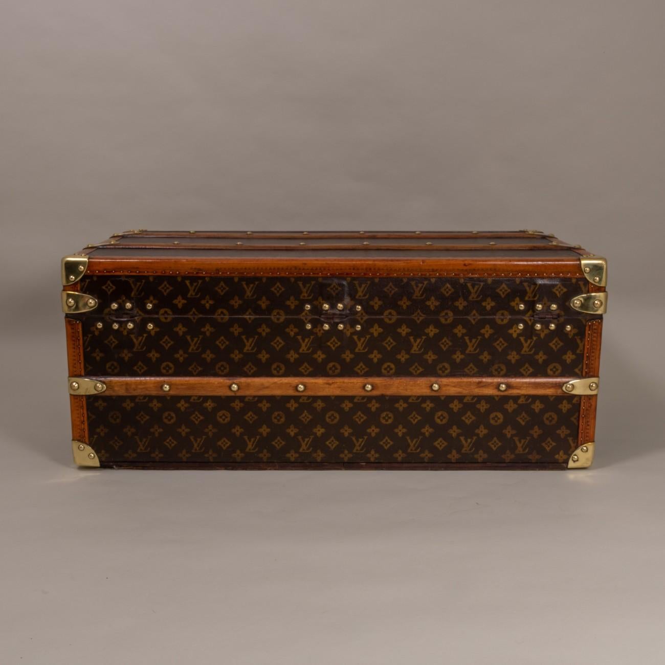 louis vuitton metal trunk