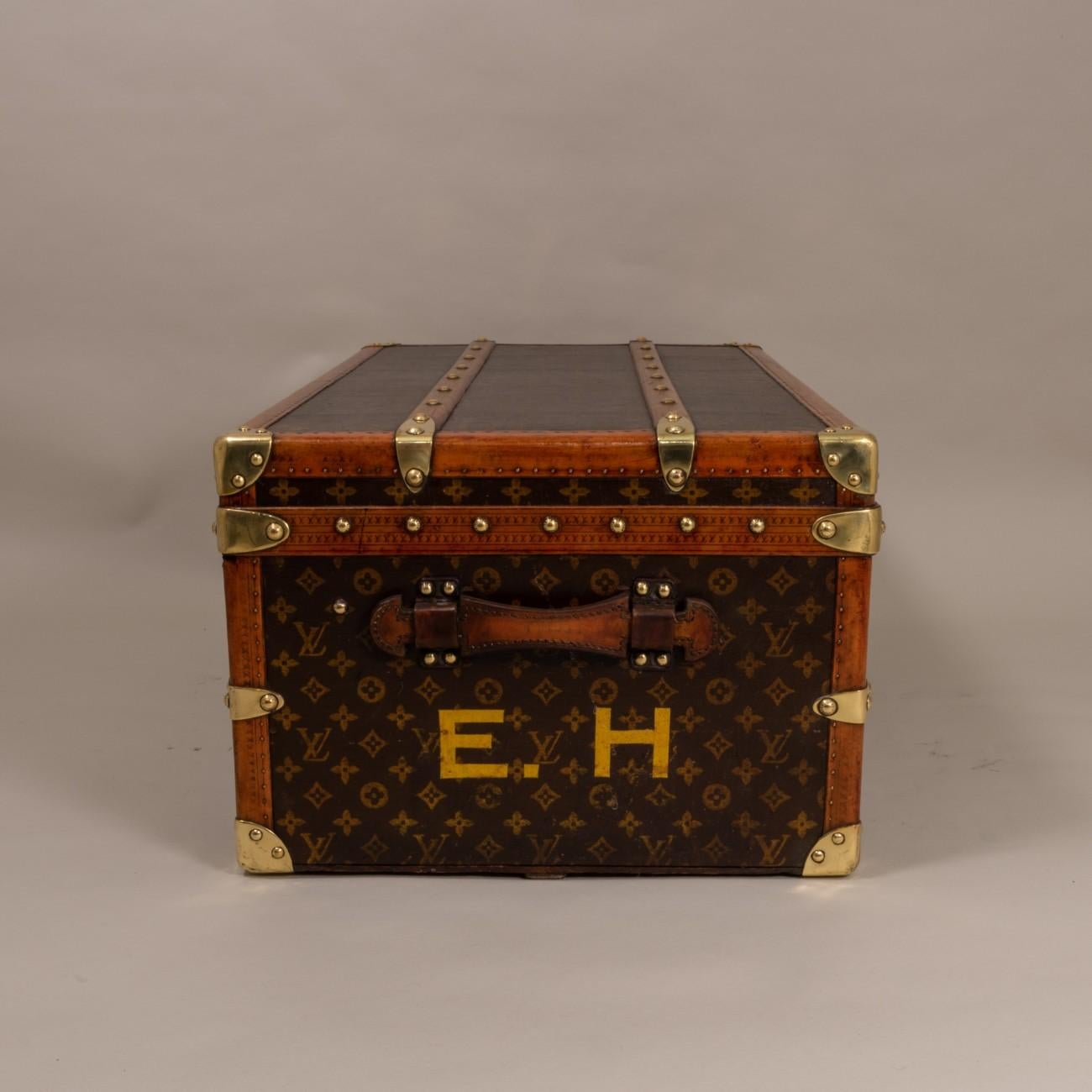 Louis Vuitton LV Monogram Aero Trunk:: um 1915 (Frühes 20. Jahrhundert)