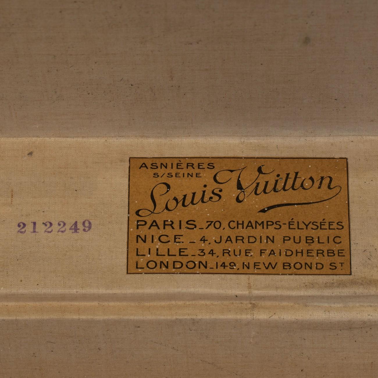 Early 20th Century Louis Vuitton LV Monogram Aero Trunk, circa 1915