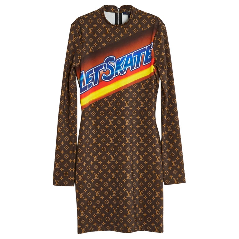 Louis Vuitton LV Monogram Jet Skate Dress XS For Sale at 1stDibs 