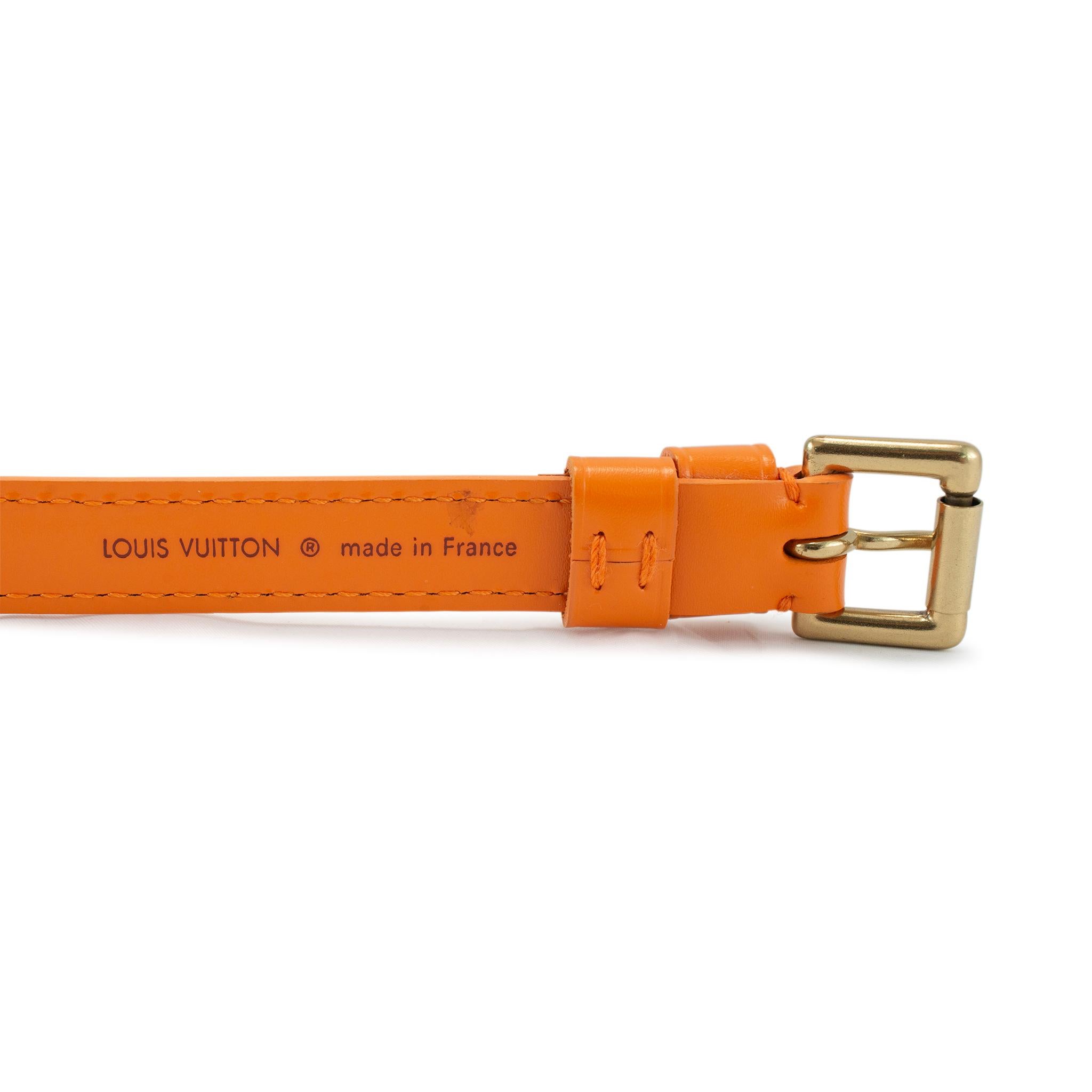 Louis Vuitton LV Monogram Mandarin Orange Epi Leather Jasmin Top Handle Handbag 8