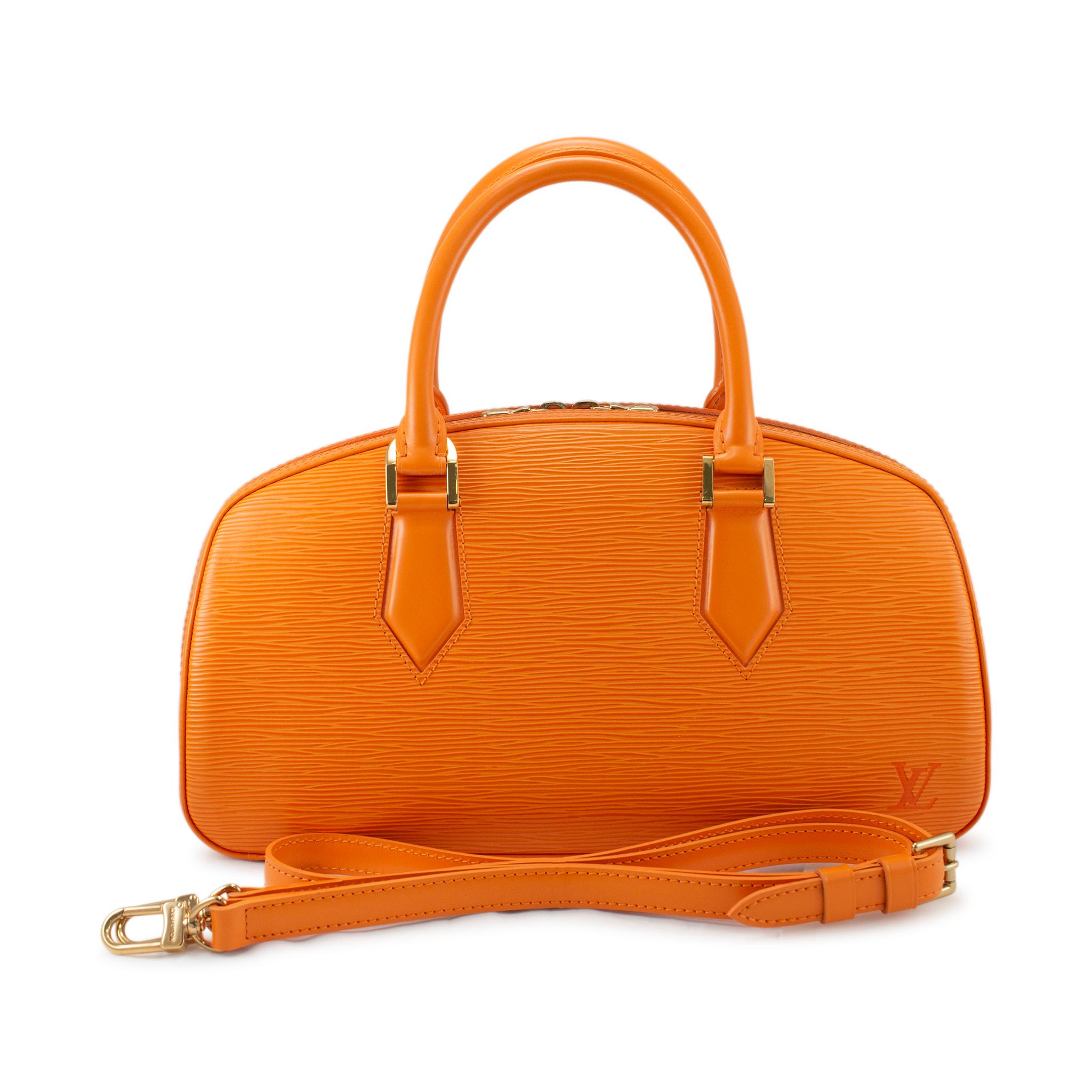 Louis Vuitton LV Monogram Mandarin Orange Epi Leather Jasmin Top Handle Handbag 1