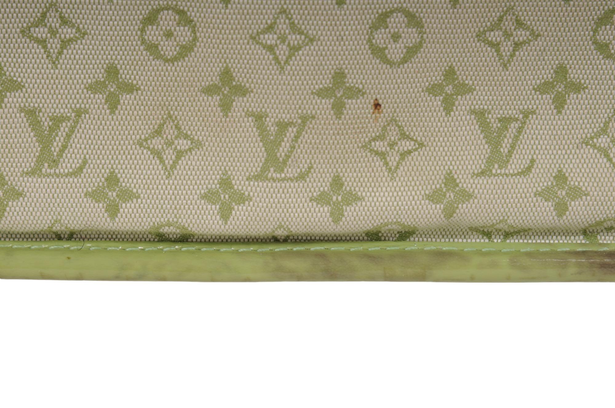 Louis Vuitton LV Monogram Mini Lin Sac Kathleen Lime Green Shoulder Bag en vente 6