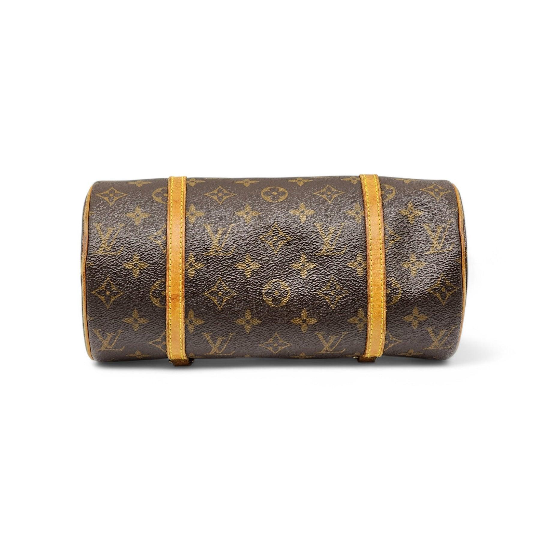 Black Louis Vuitton LV Monogram Papillon 26 Shoulder Bag - Coated Canvas - Brown For Sale