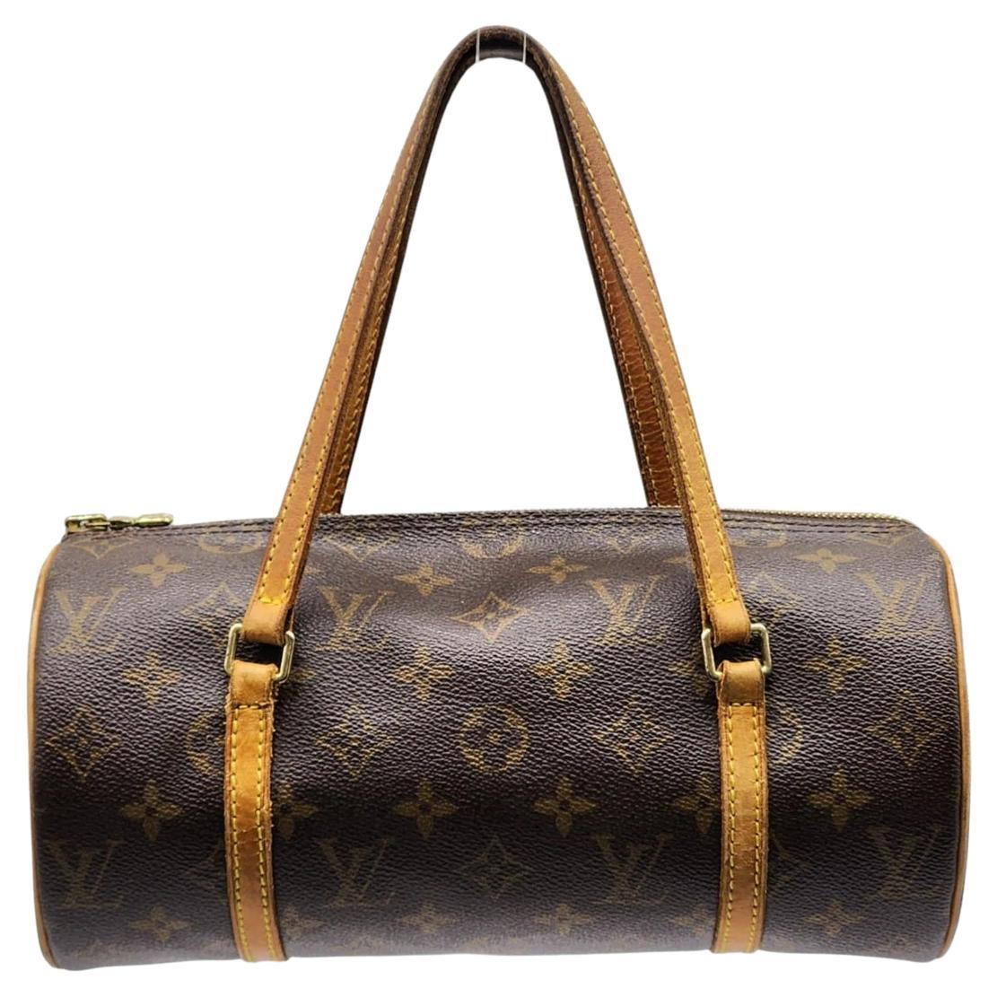 Louis Vuitton LV Monogram Papillon 26 Shoulder Bag - Coated Canvas - Brown For Sale