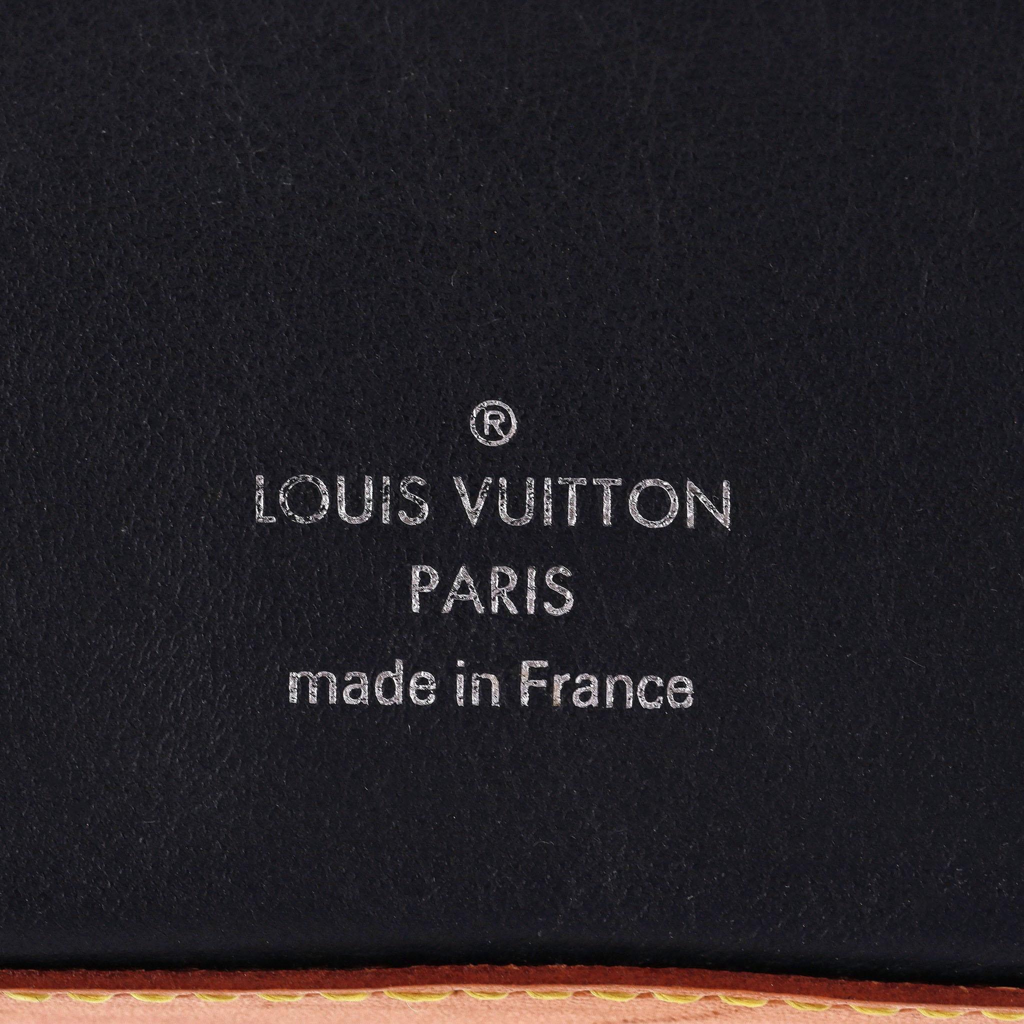 Louis Vuitton 'LV' Monogram Pencil Case With Logo Charm 3