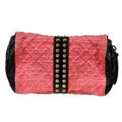 Louis Vuitton LV Monogram Pink Drift Pouch Satin Quilted Coquette Pochette