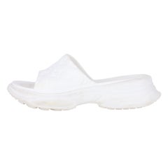 Louis Vuitton 'LV' Monogram Pool 55 Flat Comfort Rubber Mules