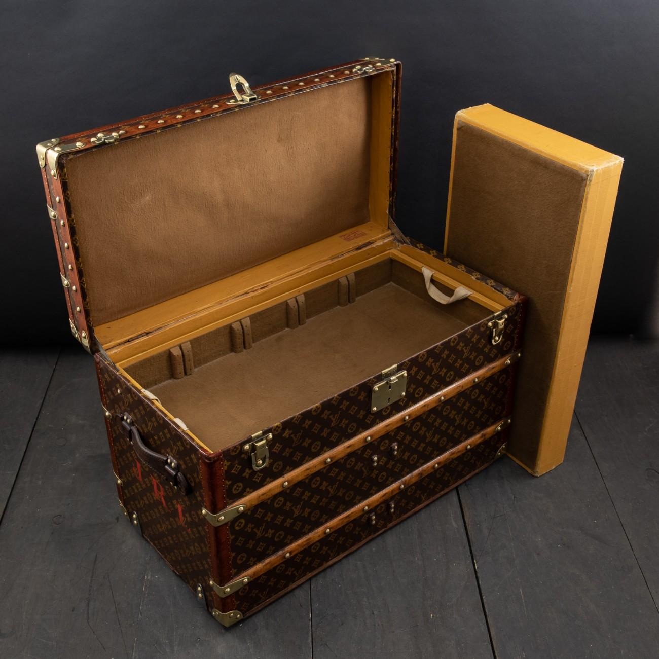 Louis Vuitton LV Monogram Shoe Trunk, circa 1915 4