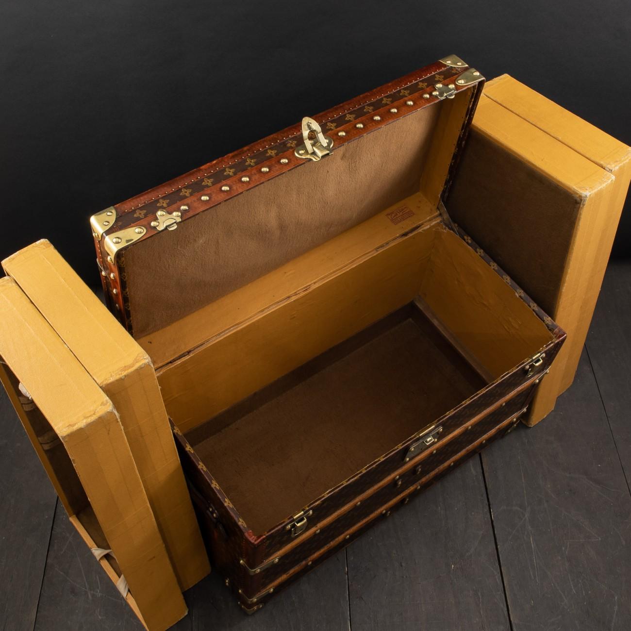Louis Vuitton LV Monogram Shoe Trunk, circa 1915 5