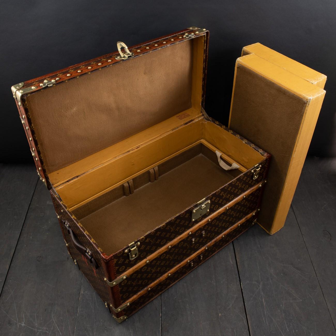Louis Vuitton LV Monogram Shoe Trunk, circa 1915 6