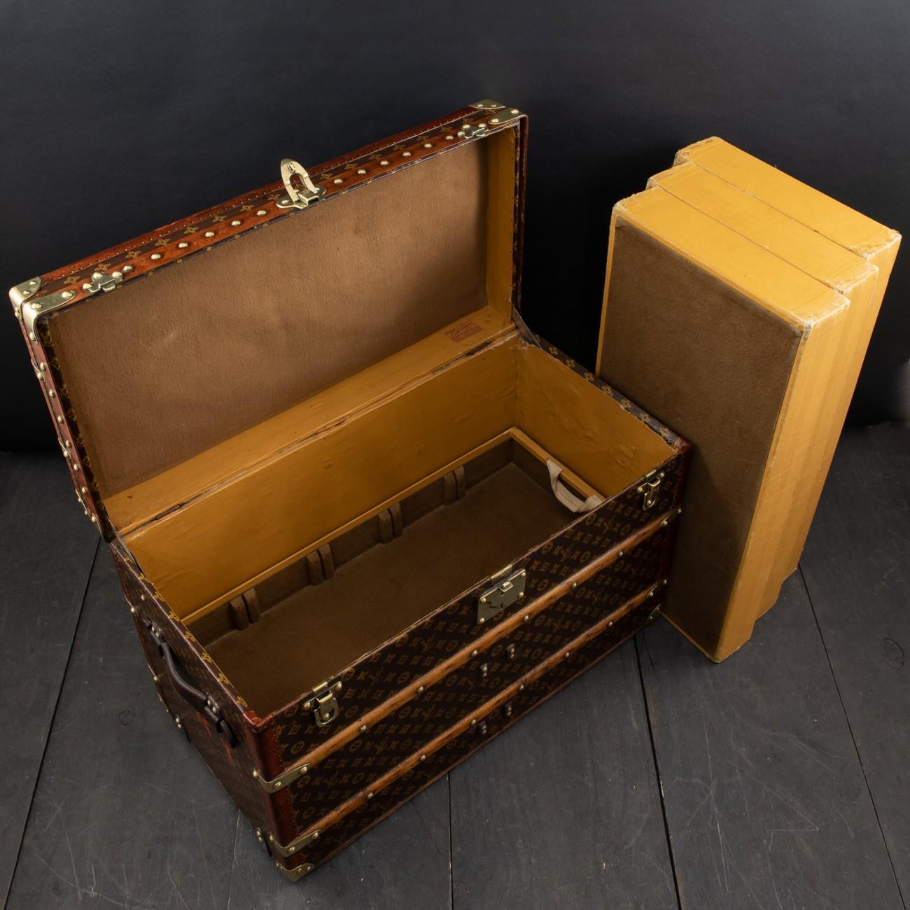 Louis Vuitton LV Monogram Shoe Trunk, circa 1915 2