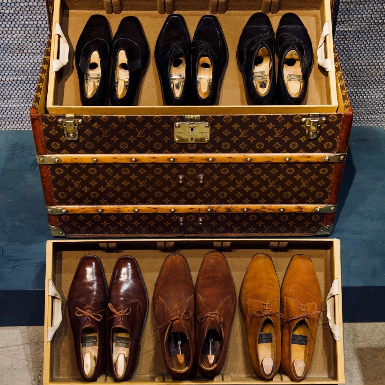 Louis Vuitton LV Monogram Shoe Trunk, circa 1915 1