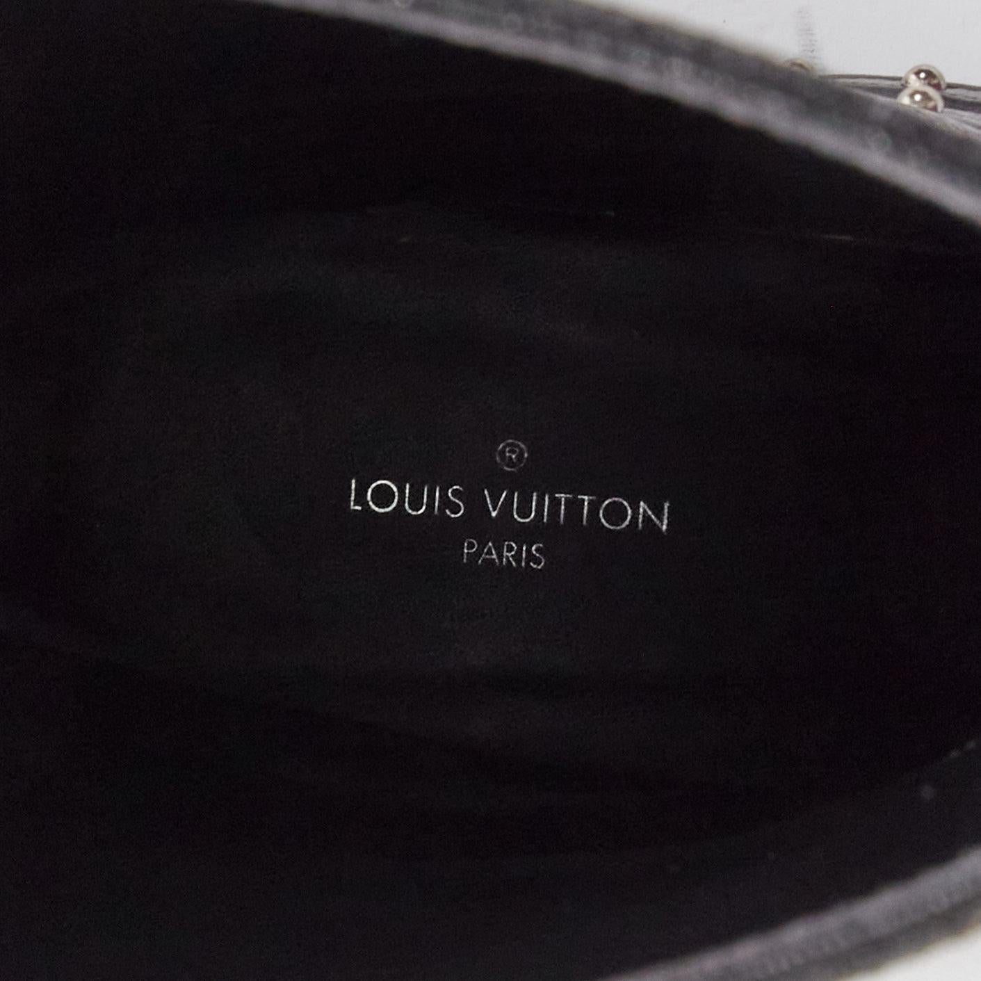 LOUIS VUITTON LV monogram top strap pull on motorcycle boots EU37 For Sale 4