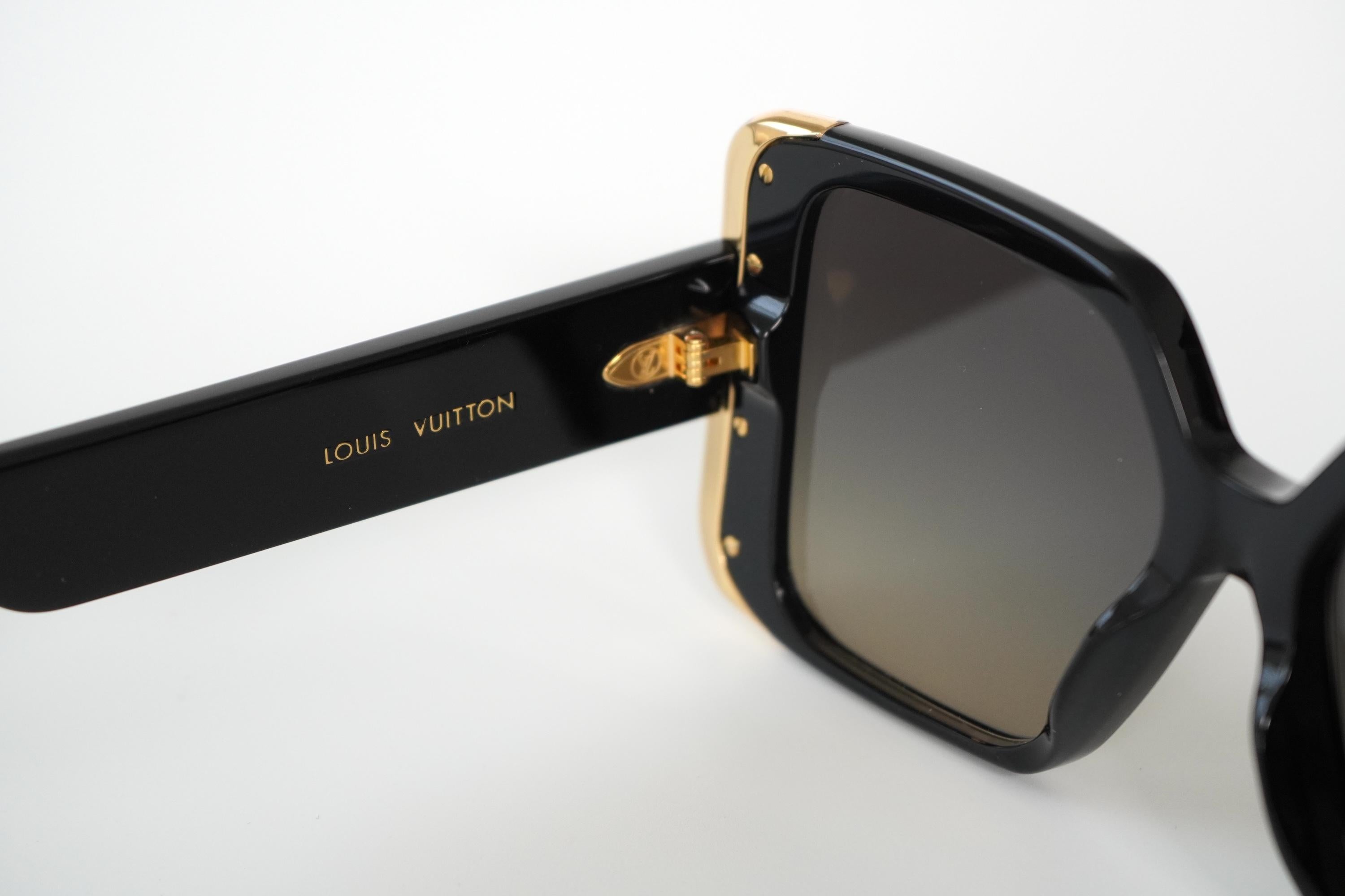 Louis Vuitton LV Moon Square Black & Gold Sunglasses 2