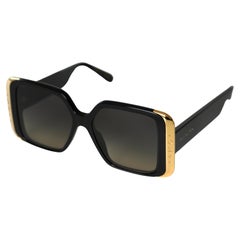 Louis Vuitton LV Moon Square Black & Gold Sunglasses