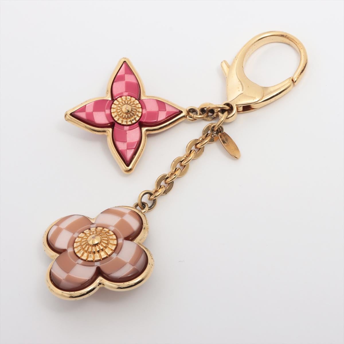 Louis Vuitton LV Mosaic Flower Bicolor Bag Charm In Good Condition For Sale In Indianapolis, IN