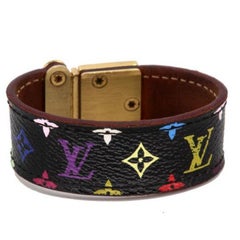 Louis Vuitton LV Murakami Leather Rare Takashi Bracelet