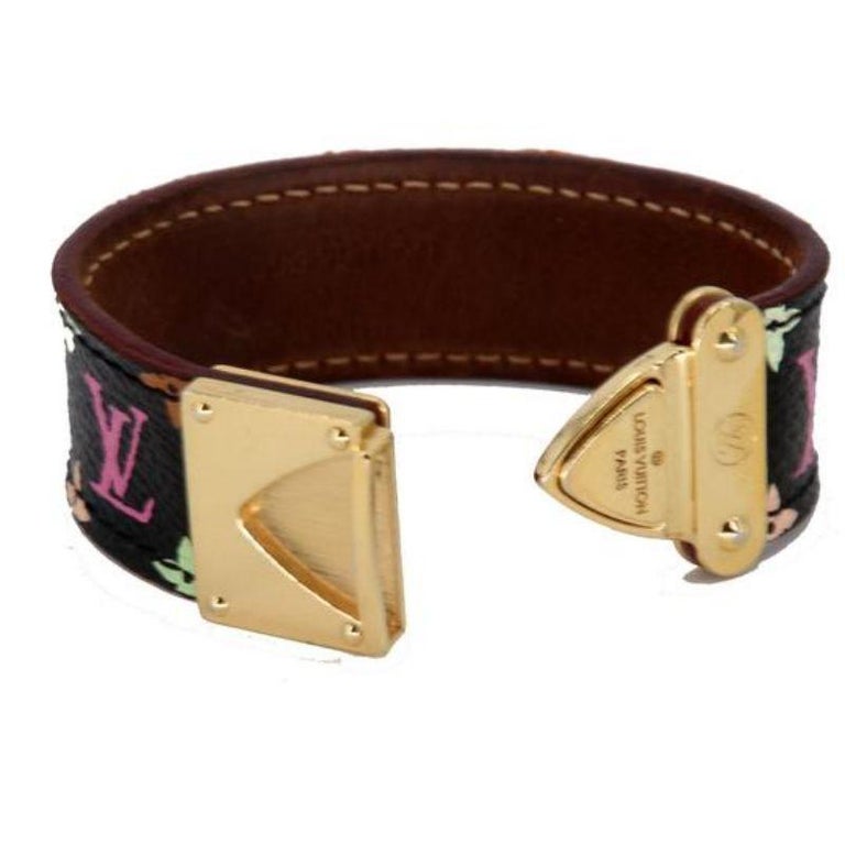 Louis Vuitton Lv Murakami Leather Rare Takashi Bracelet