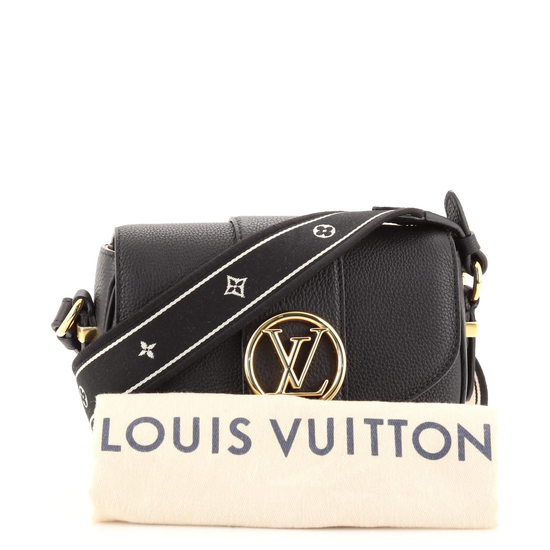 Louis Vuitton Bleu Orage Leather LV Pont 9 Bag at 1stDibs